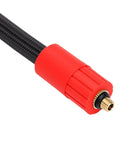Heavy Duty Tire Inflator Extension 16cm Hose Quick Connect Air Chuck Flexible Adapter For Cars Motorcycles Evs Bikes Reaches Stems Behind Spokes With No Sweat Setup And Easy Peasy Connection For Perfect Pressure When You Need It And Get Work Done Fast. 16cm black braided hose with red copper air chuck