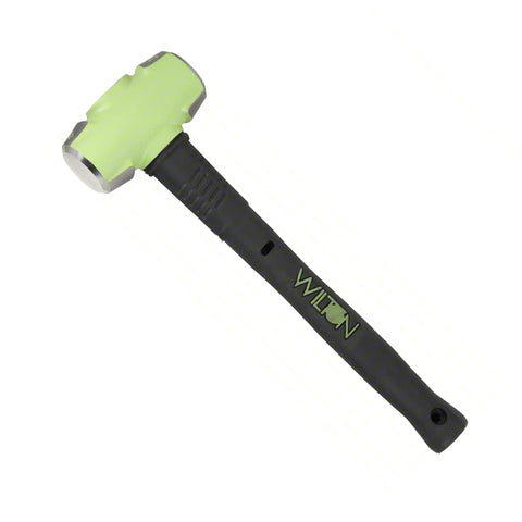 B.A.S.H 16 Inch Sledge Hammer With 6 Pound Head For Heavy Duty Demolition, Drop Forged 46 HRC Head, Unbreakable Steel Core Handle, Thick Anti Vibe Neck To Cut Vibration, Safety Plate Keeps Head Secured To Handle
