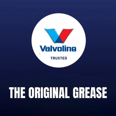 Valvoline logo with text 'The Original Grease', Multi Purpose Moly Grease For Bearings And Industrial Equipment EP Lithium Complex Water And Heat Resistant 2 Cartridges Heavy Duty Beefy Lubricant For Ball Joints U Joints Pivot Points Chassis Fittings And More visible