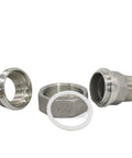 Stainless Steel 304 BSPT Pipe Fittings Set Heavy Duty All In One 5 Piece Male To Female Threaded Union Cast Live Connectors