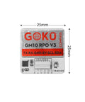 Goku GM10 Pro V3 GPS Module With Compass For Precision Flight, 25mm size, front view showing connectors and dimensions.