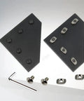 Beefy 90 Degree L Shape Corner Bracket Plate Set For 3030 Aluminum Extrusion Profiles With 5 Holes Includes M6x10mm Screws And T Nuts