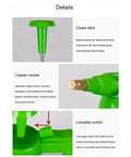 2 Liter Handheld Garden Pump Sprayer With Adjustable Brass Nozzle 68Oz focus on copper nozzle and lockable switch details