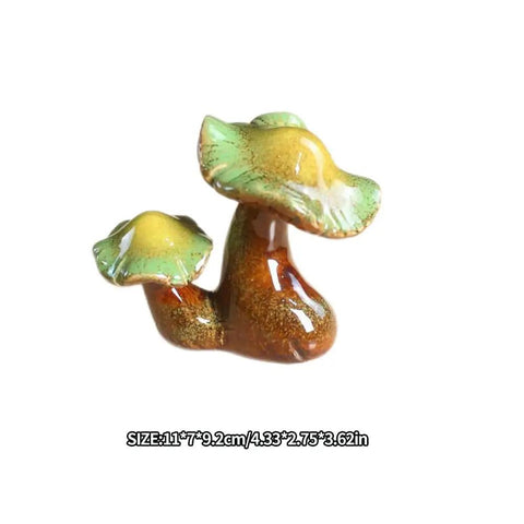 Hella Cute Mushroom Toilet Bolt Caps With Porcelain Screw Covers For Bathroom Decor, ceramic mushrooms, 11*7*9.2cm size.