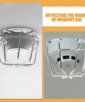 Fire Sprinkler Head Guard Protective Cover Cage Ceiling Impact Resistant Shield with metal cage on sprinkler, durable and functional.