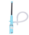 Portable Electric Transfer Pump DC12V Handheld Fuel Pump For Gasoline And Light Oils Vehicle Mounted Siphon Style With Hose ABS Compact Design For Outdoor Use Workhorse Delivers Seven To Eight Liters Per Minute Flow For Fast Liquid Transfers., blue handheld pump with hose