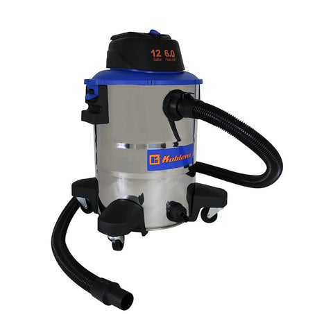 Beast Mode Wet And Dry Vacuum Cleaner With 12 Gallon Stainless Steel Tank 6 Peak HP Motor Lightweight And Ultra Portable