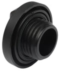 Side view of black Engine Oil Filler Cap Fits Honda And Acura Cars From 2003 To 2019 Civic Pilot Accord CRV Odyssey 2015 To 2019 Fit MDX TL Replacement OEM 80985 15610 RAA A01 15610 P5G 000 with threaded design.