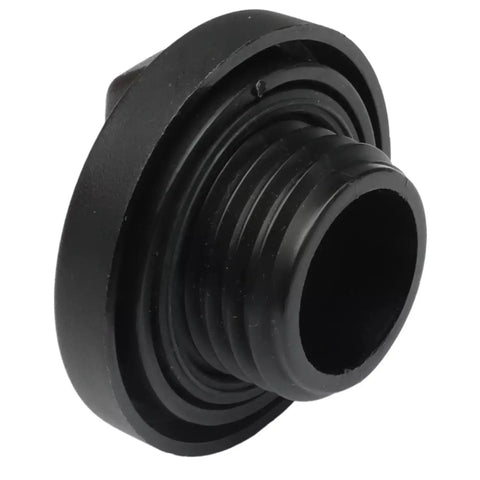 Side view of black Engine Oil Filler Cap Fits Honda And Acura Cars From 2003 To 2019 Civic Pilot Accord CRV Odyssey 2015 To 2019 Fit MDX TL Replacement OEM 80985 15610 RAA A01 15610 P5G 000 with threaded design.
