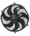 SPAL 16 Inch Paddle Blade Puller Electric Radiator Fan For Cars, High Performance Black Plastic Cooling Component, Perfect For Auto Parts Replacement And Engine Heat Dissipation Projects