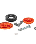 2 Inch IPS Mechanical Test Plug With Screw And Zinc Nut ABS Plastic components for plumbing testing and temporary seals.