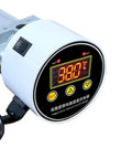 Close-up of PID temperature controller on a Heavy Duty Compressed Air Pipeline Heater displaying 38.0°C for precise heating.