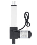 24V DC Electric Linear Actuator 800N With 100mm Stroke And End Limit Switch Rugged Aluminum Tube Frame ABS Connectors Built To Last Yet Smooth Linear Motion For DIY Projects And Industrial Automation, side view
