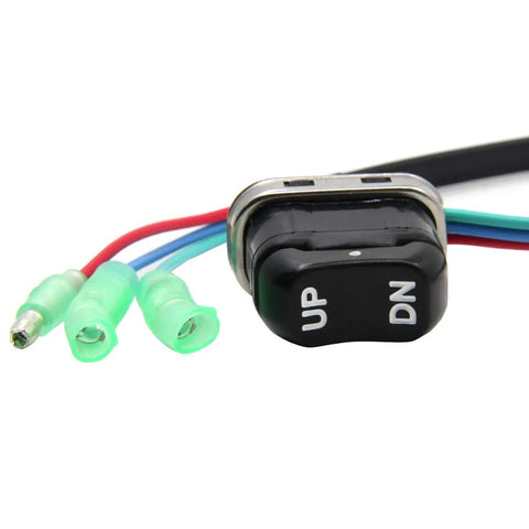 Trim And Tilt Switch Remote Control Assembly For Yamaha Outboard Motors Replacement Direct Plug And Play Easy Install No Wire Splicing Lightweight And Compact Fits 703-82563-02-00 703-82563-01-00 703-82563-02 703-82563-01