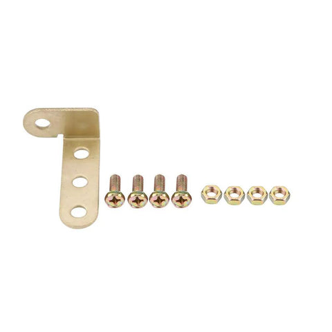 Universal Car Grounding Kit With PVC Ground Wires Set bracket, screws, and nuts for stable earth ground system installation