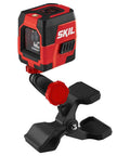 50 Ft Red Self Leveling Cross Line Laser Level With Horizontal And Vertical Lines, USB Rechargeable, with clamp included