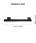 Locking Drawer Slides Heavy Duty Full Extension Runners Side Mount Ball Bearing Rails Black size 13.5in x 0.98in