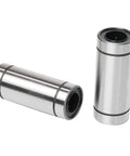 Heavy Duty Linear Ball Bearings 6Mm 8Mm 10Mm 12Mm Lm Luu Bushings featuring round steel cores, snap fit assembly, ideal for CNC machines.