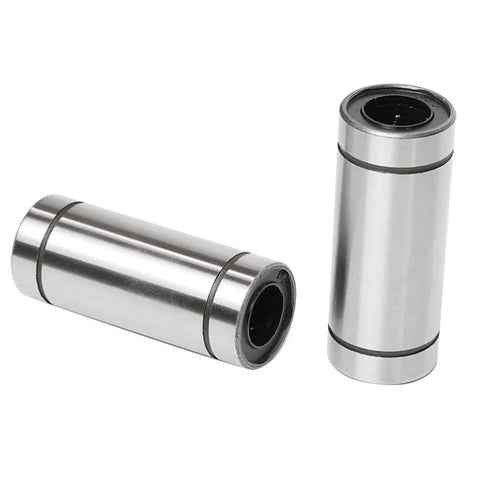 Heavy Duty Linear Ball Bearings 6Mm 8Mm 10Mm 12Mm Lm Luu Bushings featuring round steel cores, snap fit assembly, ideal for CNC machines.