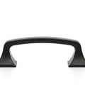 3 Inch Square Cabinet Pulls In Matte Black Arch Design For Kitchen Cabinets And Drawers Flat Black Metal Drawer Pulls On White Background