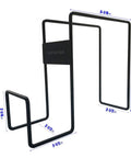 Over The Seat Hard Hat Rack For Cars And Trucks Heavy Duty Steel Hanger With Seat Back Mount Black Coated Fit Most Hard Hats No Drill