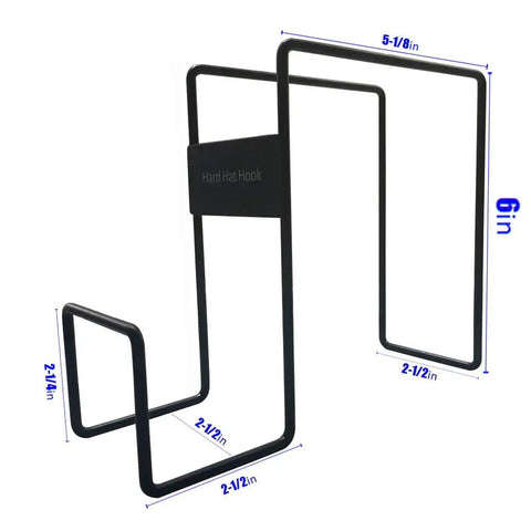 Over The Seat Hard Hat Rack For Cars And Trucks Heavy Duty Steel Hanger With Seat Back Mount Black Coated Fit Most Hard Hats No Drill