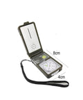 Open Survival Compass Kit For Camping And Hiking With Thermometer Hygrometer Led Light Whistle Ruler Magnifier Spirit Level