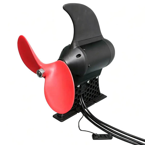 Underwater Thruster 24V To 48V 2500W Beast Mode Brushless Motor Kit, red and black design, for kayaks, surfboards, RC boats
