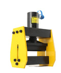 Lethal 20 Ton Hydraulic Busbar Bender CB-200A for copper and iron, showcasing yellow and black design, suitable for 200mm width.