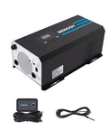 2000W Pure Sine Wave Inverter Charger For Off Grid Power System With 12V DC To 120V AC Output, 6000W Surge, LCD Display