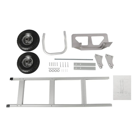 Aluminum Hand Truck Dolly With 9.84 Inch Pneumatic Tires Heavy Duty 500 Lb Capacity Platform Cart parts kit