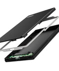 Kickass 2.5 Inch Hard Drive Case Featuring USB 3.0 Ports For Lightning Fast SATA SSD And Mechanical Storage, black casing opened.