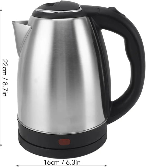Fast As Lightning 2 Liter Electric Kettle With 1500 Watt Kickin Boiling Power Auto Shut Off And Dry Boil Protection Genuine Stainless Steel core side view.