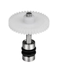 Active Extrusion Wheel Assembly For Bambu Lab X1 Series 3D Printers - Beefed-Up Direct Drive Gear Replacement, white gear and metal base