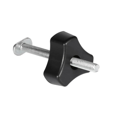 Single M8 T-track bolt with black knob for Two Pack M8 T Track Bolts With Knobs And T Slot Clamps For Woodworking Jigs And Fasteners