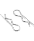 Heavy Duty Zinc Plated Carbon Steel Cotter Pin R Clips, close-up view of durable quick release design