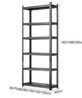Straight Up Heavy Duty Adjustable Six Tier Metal Storage Shelves Rock Solid Industrial Utility Rack Rust Resistant For Garage Kitchen Bathroom And Living Room 59 By 16 By 72 Inches showing dimensions and sturdy design.