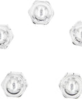 Top view of OEM Style Lug Nuts 20 Pcs M12x1.25 12x1.25 Thread Chrome Finish 1.2 Inch Long 3/4 Inch 19mm Hex Conical Seat