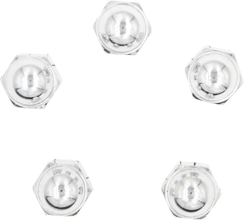 Top view of OEM Style Lug Nuts 20 Pcs M12x1.25 12x1.25 Thread Chrome Finish 1.2 Inch Long 3/4 Inch 19mm Hex Conical Seat