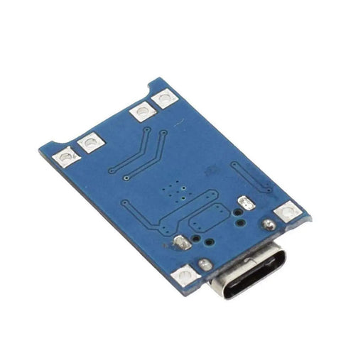 Hella Reliable Tp4056 Type C Usb Charging Module For 18650 Lithium Cells Smart Electric Circuit Board close-up showing connections.