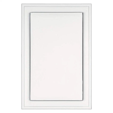 White Jumbo Mounting Block 2 Pack For Large Coach Lamps With Snap On Trim Ring For Easy Install And Durable UV Stabilized Color Molded Through Construction, white mounting block