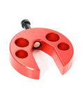 Red Aluminum RC Helicopter Swashplate Leveler Tool For 500 550 600 700 Sizes Cross Plate Corrector on white background