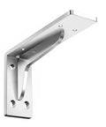Rugged L Shaped Shelf Bracket Steel Wall Mount For Floating Shelves And Closet Storage, 1 Piece, Heavy Duty Support
