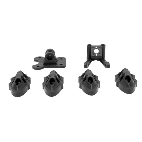 FPV Quadcopter Mounting Base Kit With 3D Printed Motor And Antenna Mounts For FPV Drones, Pro Grade Black Frame Accessory