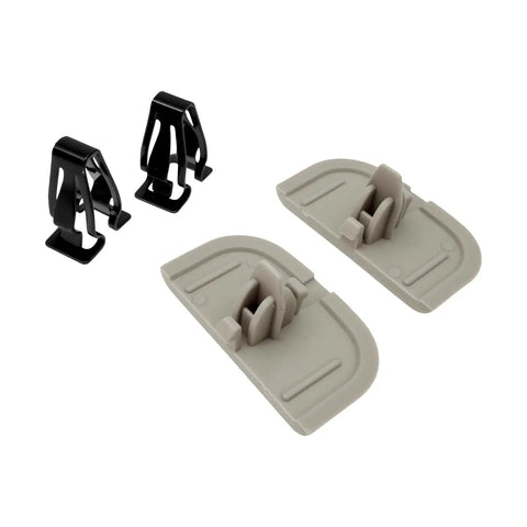 Gray Iron Sun Visor Cap Clip Retainer Kit DS7Z-54672A40-AF For 2013-2016 Fusion And 2013-2016 MKZ with two caps and clips