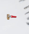 Six Pack Top Shelf Copper Mini Ball Valve With Male Female NPT Threads on white background, ideal for garden hose hookups.