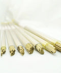 100 Pcs Multi Hole Brass Tubes For EDM Drilling And Wire Cutting Machines, Copper Brass Cylinders, 1.5mm by 400mm displayed