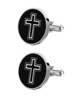 Cross Pattern Cufflinks For Men Elegant Shirt Fasteners For Formal Wear And Casual Outfits Perfect For Weddings And Special Occasions