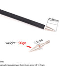 Six Pack Screw In Archery Arrow Tips Field Points 70-125 Grain with 8-32 Thread and 6.2mm Shaft, shown with dimensions and weight.