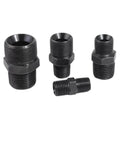 Premium Metric To Inch Hydraulic Adapters Fitting Kit For Heavy Duty Plumbing And Auto Repair Projects Ensuring Secure Leakproof Connectors On Machines With Both Measurement Standards With Brass Build Quality Guaranteeing Long Lasting Durability. Black brass hydraulic adapter fittings, assorted sizes